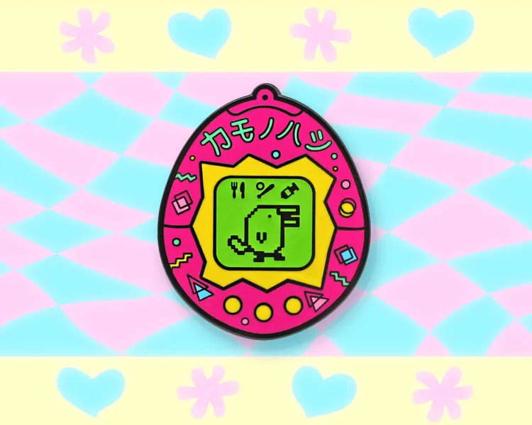 Virtual Pet Platypus Glow in the Dark Enamel Pin - Nostalgic Retro Tamagotchi Pixel Cute 90s Aesthetic Japanese Badge Y2K Lapel Funny Pins