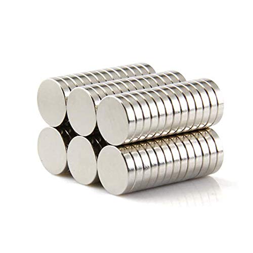 Yizhet 50pcs N38 Neodymium Strong Magnets Cylinder Fridge Magnets Rare Earth Disc Magnets for Arts, Crafts, Hobbies, Home and Office (8x2mm) - 8*2mm
