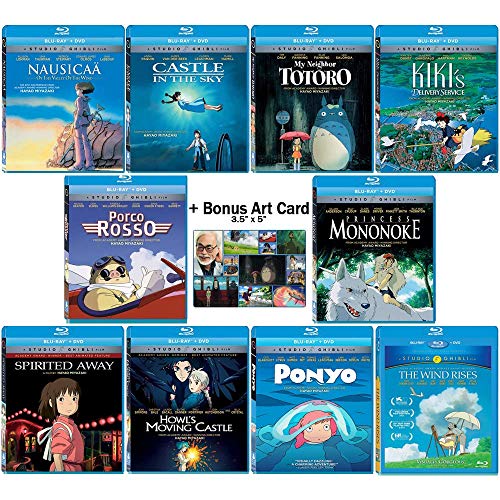 The Master Blu-ray Collection: Written & Directed by Hayao Miyazaki (Nausicaa of the Valley of the Wind / Castle in the Sky / My Neighbor Totoro / Kiki's Delivery Service + More!) + Bonus Art Card