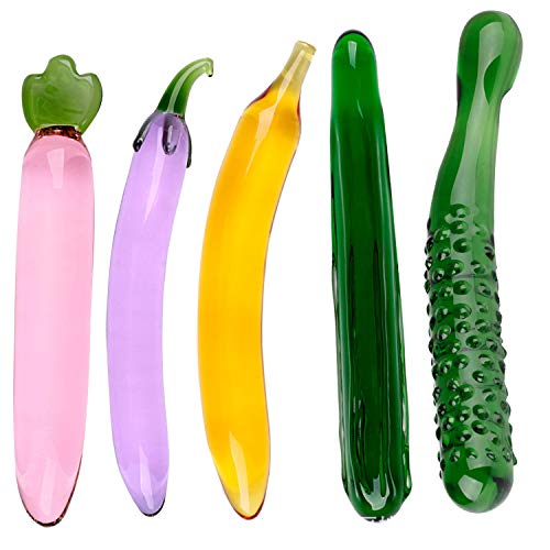 5pcs verre anale realiste légumes Gode En Verre Pour Femme Ën𝐨𝓇Më Gℴ𝐝ℰmi𝐜Ħé Rℯ𝐚Lì𝓈Ťë Pøur Fé𝓂𝓂Ë Verre Cristal Gℴ𝐝Ę Pøur C𝐨𝓊Plℯ Ś𝐢L𝐢C𝐨Në
