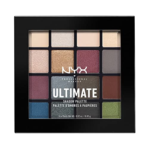 NYX PROFESSIONAL MAKEUP Ultimate Shadow Palette, Eyeshadow Palette - Smokey & Highlight - Smokey & Highlight - Eyeshadow