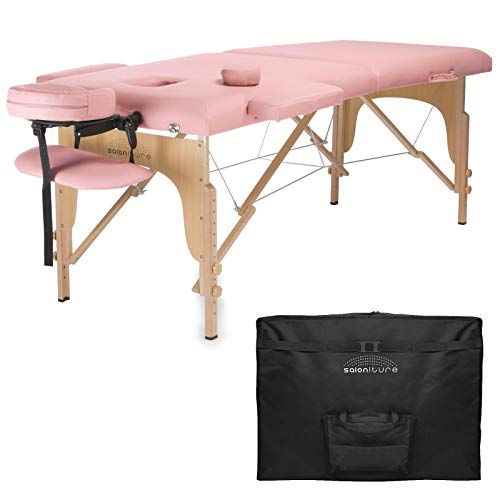 Portable Folding Massage Table - Pink