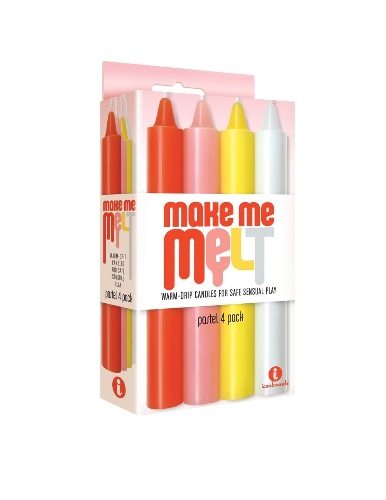 Make Me Melt Sensual Candles 4 Pack - Pastel