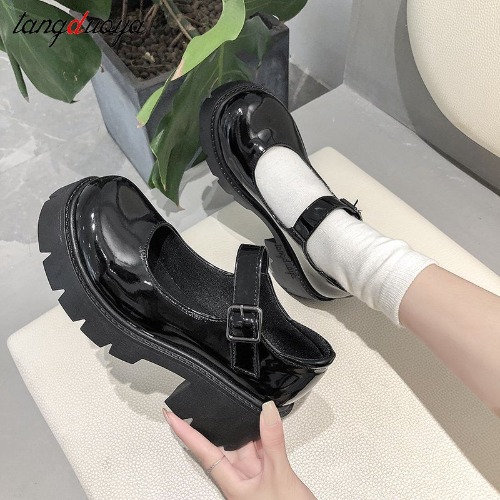 shoes heels mary janes Pumps platform Lolita shoes on heels Women's shoes Japanese Style Vintage Girls High Heel shoes for women