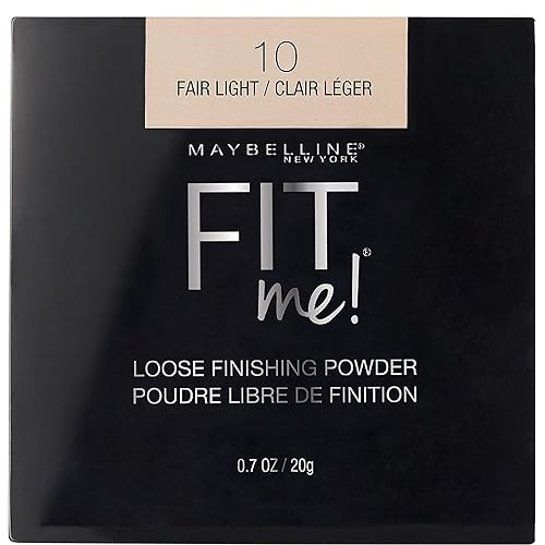Maybelline Fit Me Loose Setting Powder, Face Powder and Finishing Makeup, Fair Light, 1 Count - 10 FAIR LIGHT - 0.7 Ounce (Pack of 1)