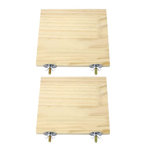 2pcs Bird Perch Platform - 4.7x4.7inch/ 12x12cm