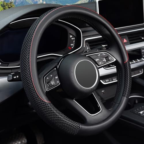 Steering Wheel Cover, Universal 15 inch Anti-Slip - Black