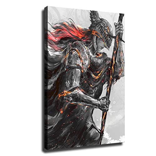 Melania Blade of miquella Print Photo Elden Ring Wall Art Canvas Poster Canvas Poster Wall Art Decor Print Picture Paintings for Living Room (No Framde,12x18inch) - Wooden Framed 24x36inch