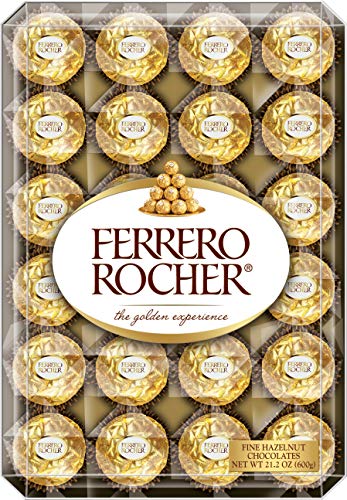 Ferrero Rocher Hazelnut Chocolates The Golden Experience, 21.2 ounces