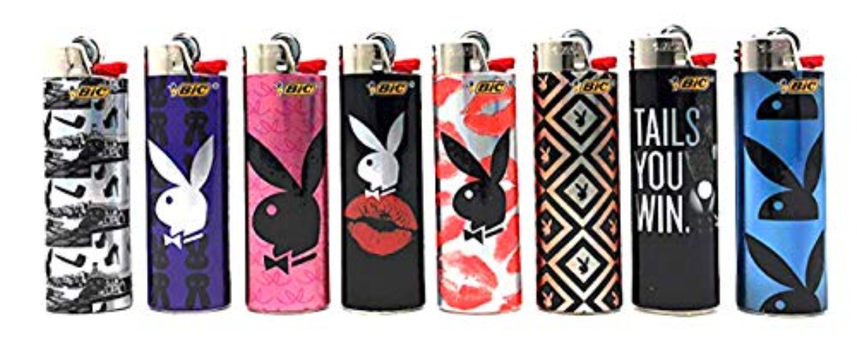 BIC BIG Playboy Bunny Lighters ~ 6 (Six) the Best Kind