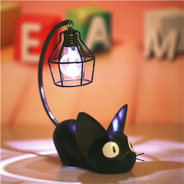 LED Lamp Black Cat Design