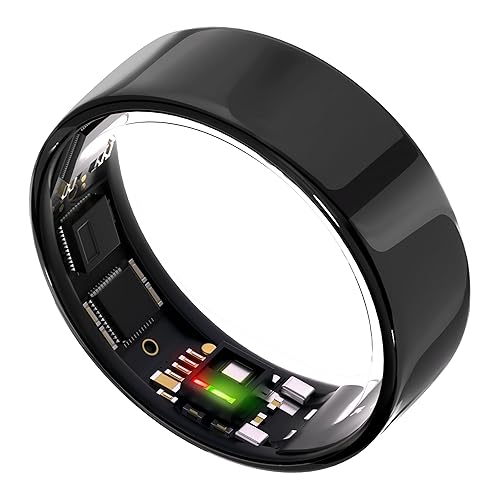 ULTRAHUMAN Ring AIR - Sleep & Fitness Tracker, FSA-Approved Wearable, Smart Ring for Women & Men, No App Fee for Standard Features (Size 5) - Aster Black - 5