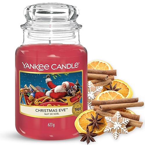 Yankee Candle Scented Candle | Christmas Eve Large Jar Candle | Long Burning Candles: up to 150 Hours | Perfect Christmas Gifts for Women - Christmas Eve