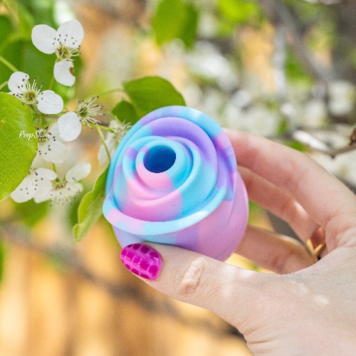 Zen Rose Suction Toy by Viben | Marbled Unicorn