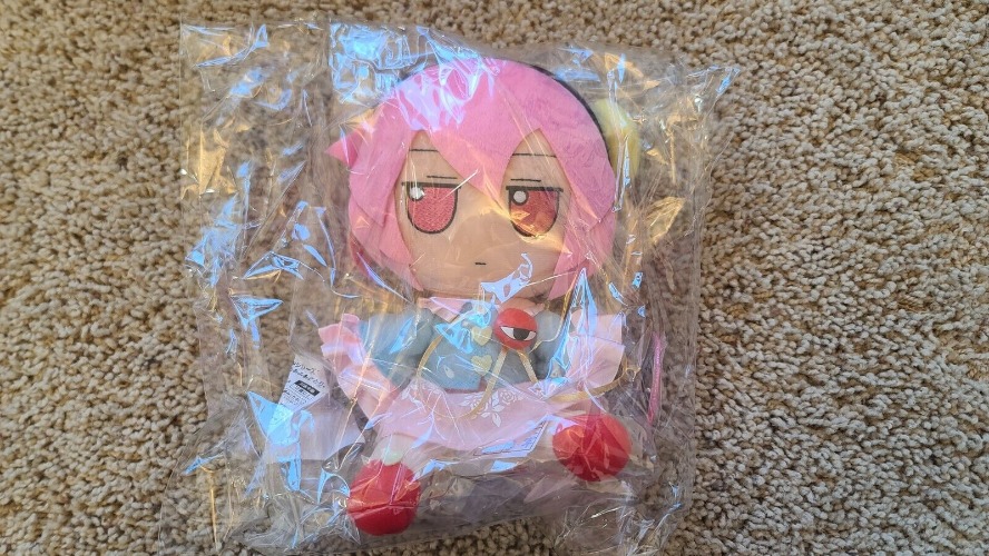Touhou Fumo Fumo Satori Komeiji Plush Gift With Tin Badge US Seller