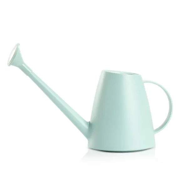Teshee Plastic Watering Can 0.48 gallon/60 oz Small Watering Can Long Spout Watering Can Easy Pour Watering Can for Indoor Outdoor Plants Flower Bonsai (Green)