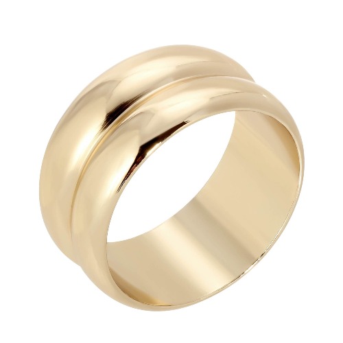 Double Domed Ring - Gold 8