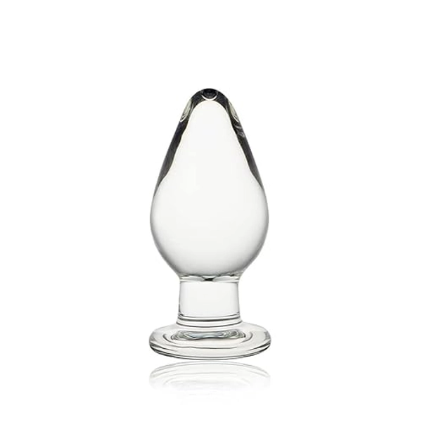 FST Small Anal Plug Crystal Mushroom Shape Butt Plug Glass Massage Bum Plug Sex Toys for Women Men Masturbation