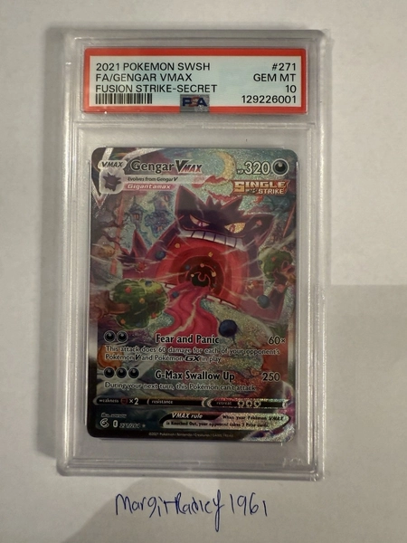 Gengar VMAX 271/264 Alternate Art Secret SWSH Fusion Strike PSA 10 Gem Mint