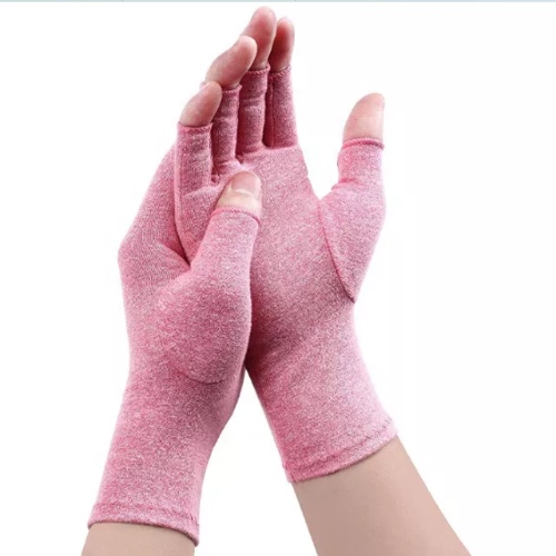 Compression Gloves - Large / Pink