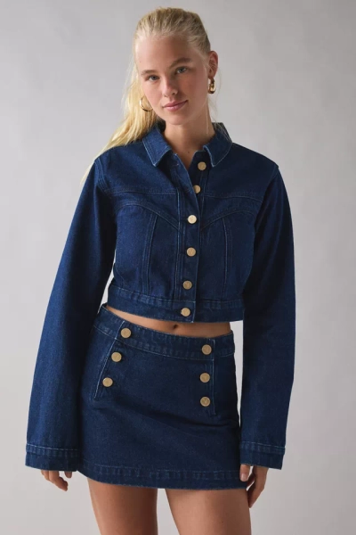 Abrand Honey Pie Cropped Denim Jacket