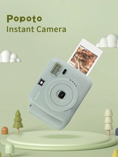 popoto New Popoto Instant Camera Suitable For Mini11/12 Films, For Give Gifts Birthday, Party, Wedding Gift Parties (Excluding Battery And Film)