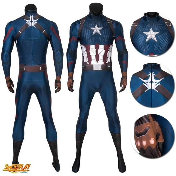 Captain America: Endgame - Printed Jumpsuit (Cosplay)