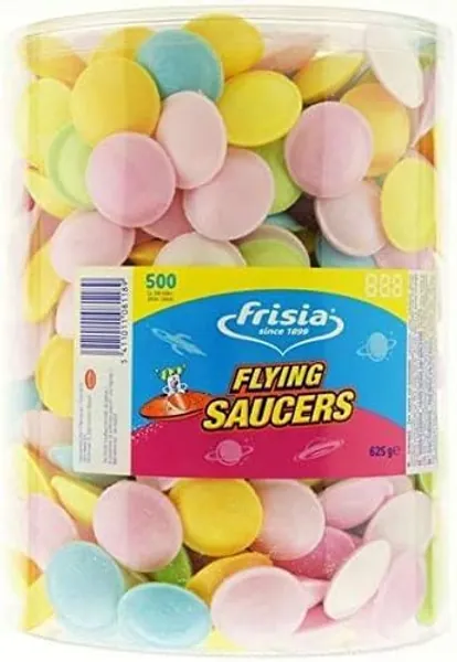 Frisbee Flying Saucers Snack, 625g, Assorted Flavors