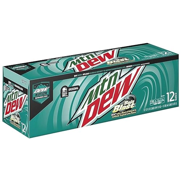 Mountain Dew Cans, Baja Blast, 12 ct by Mountain Dew