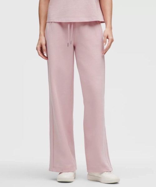 Scuba Mid-Rise Wide-Leg Pant 