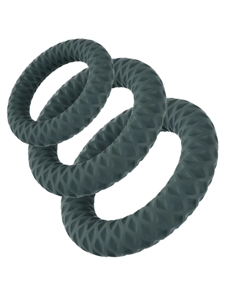 Maia Onyx 3pc C-Ring Set | GREY
