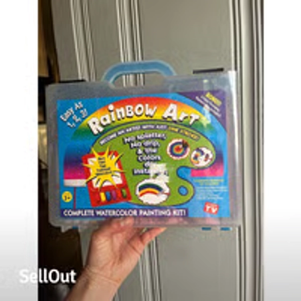Vintage 90s Rainbow Art Watercolor Painting Kit NEW SEALED