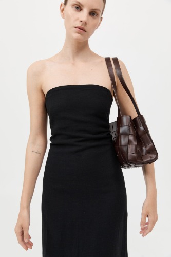 PRE-ORDER: Slim Woven Tote - Chocolate | Default Title