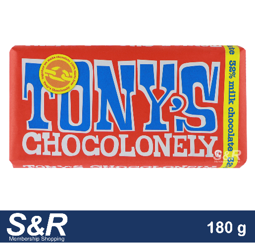 Tony's Chocolonely 32% Milk Chocolate 180g