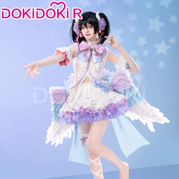 【Size S-XL】DokiDoki-R Anime LoveLive! School Idol Project Cosplay Lovelive Yazawa Nico Costume  White Day