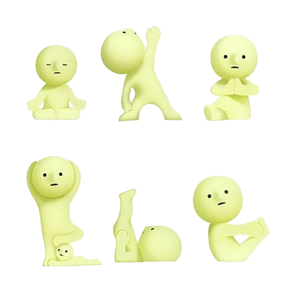 Smiski: Glow In The Dark Mini Figure: Yoga (1 Pcs)
