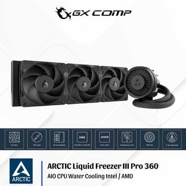 Arctic Liquid Freezer III Pro 360 Black Multi Compatible All-in-One 360mm