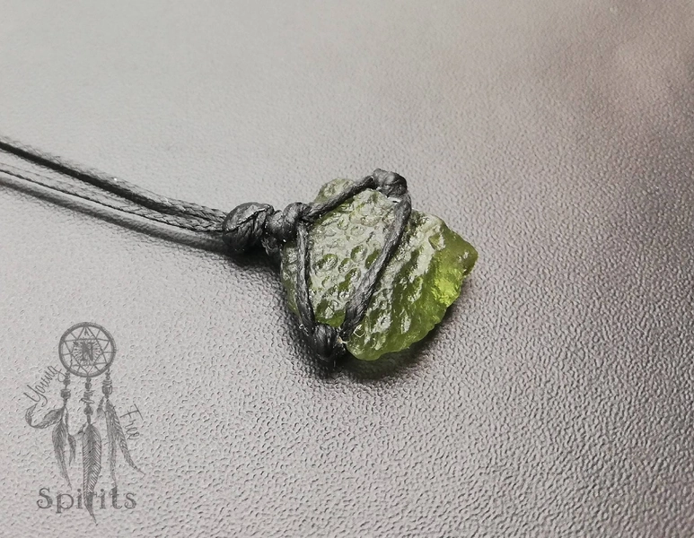 Genuine Moldavite Necklace - Boho Crystal Jewelry