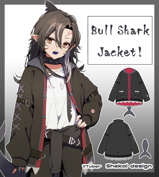 VTuber Shekai Bull Shark Jacket