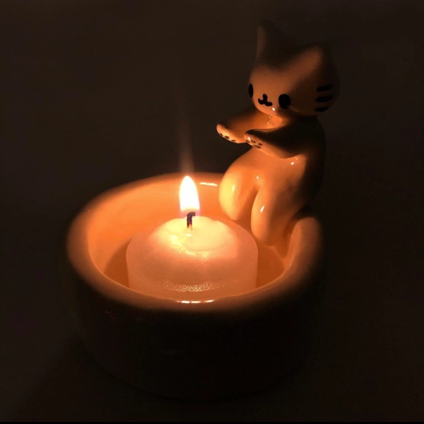 Cat Candle Holder