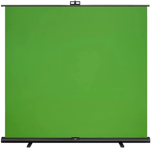 Elgato Green Screen XL - Extra Wide 79x72 Chroma Key Panel, Wrinkle-Resistant Fabric for Background Removal for Streaming, Video Conferencing, on Instagram, YouTube, TikTok, Zoom, Teams, OBS - Green Screen - Collapsible XL (200 x 182 cm)