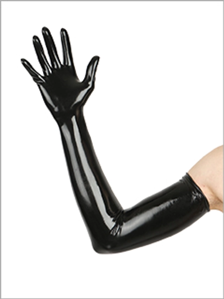 Gloves, shoulder length, chlorinated - BLACKSTYLE Latexbekleidung aus Berlin / rubberwear from berlin - Latexanz�ge,Bondage,Toys ...