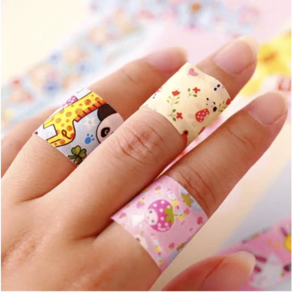 Kawaii Assortment of 100 Cute Band-Aids for All Your Boo-Boos