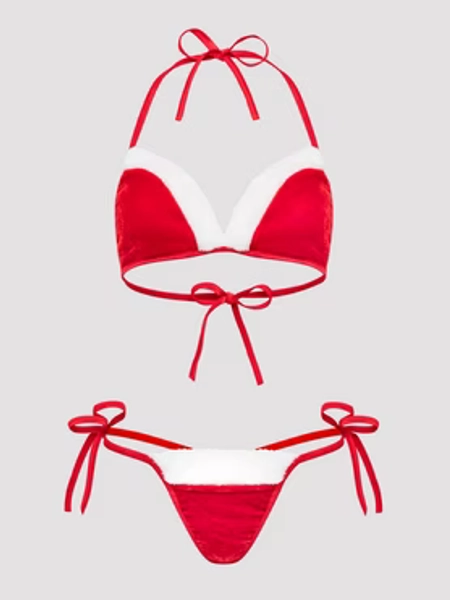 Lovehoney Fantasy Santa Red Bikini Set