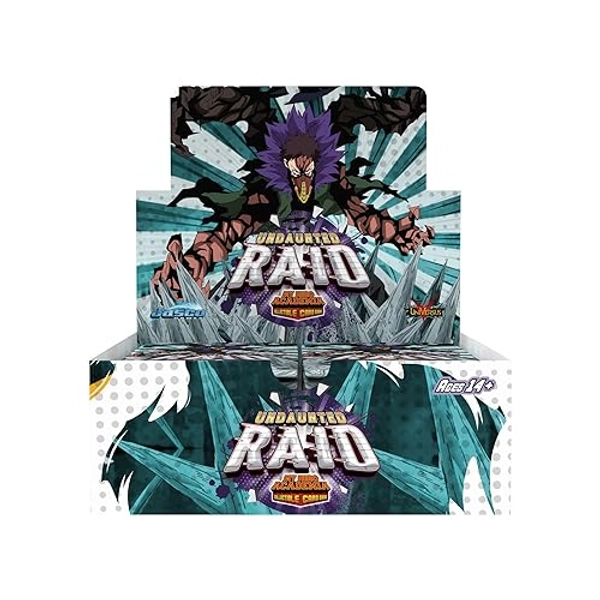 Jasco My Hero Academia Collectible Card Game Series 5: Undaunted Raid Booster Display - Contains 24 Expansion Packs of 11-Cards, Trading Card Game