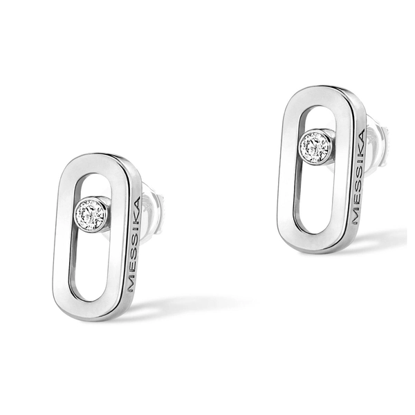 Messika Move Uno Diamond Earrings in 18ct White Gold
