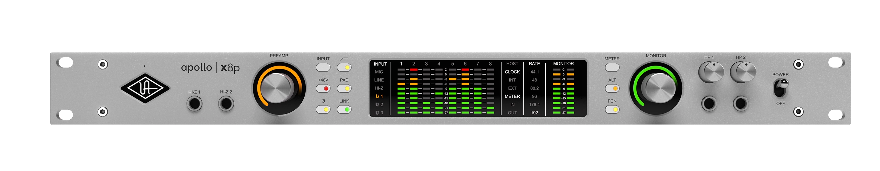 Apollo x8p Gen 2 Thunderbolt Audio Interface - Essentials+ Edition