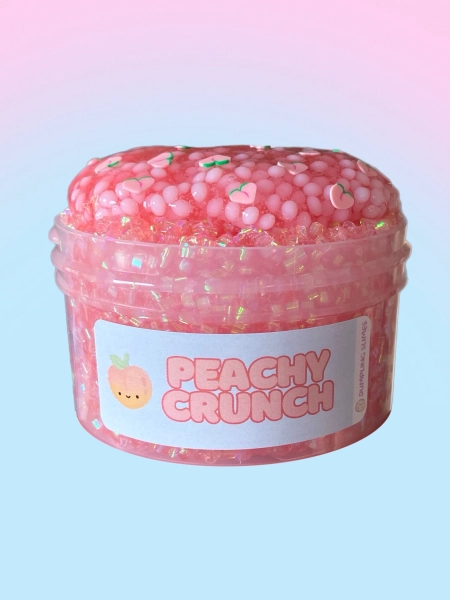 Peachy crunch bingsu slime
