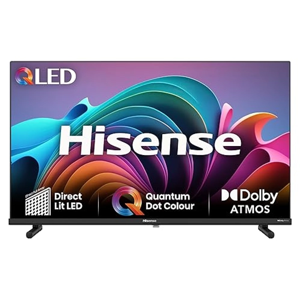 Hisense 40 inch Full HD QLED Smart TV 40A5NQTUK - Quantum Dot Colour, Natural Enhancer,HDR & HLG-Dolby Atoms, HDMI, Share to TV, and Youtube, Freeview Play, Netflix and Disney+ (2024 Model)
