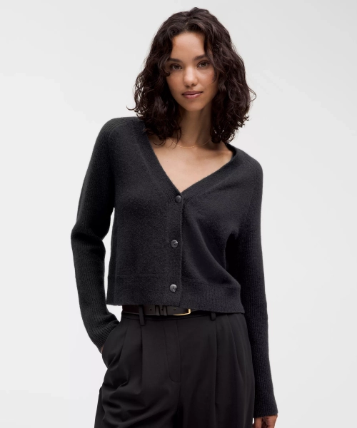 Cashmere Slim-Fit Cardigan - Black - XL